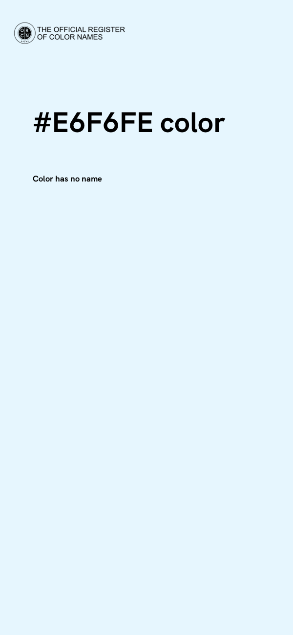 #E6F6FE color image