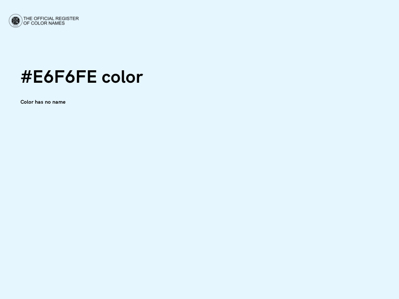 #E6F6FE color image