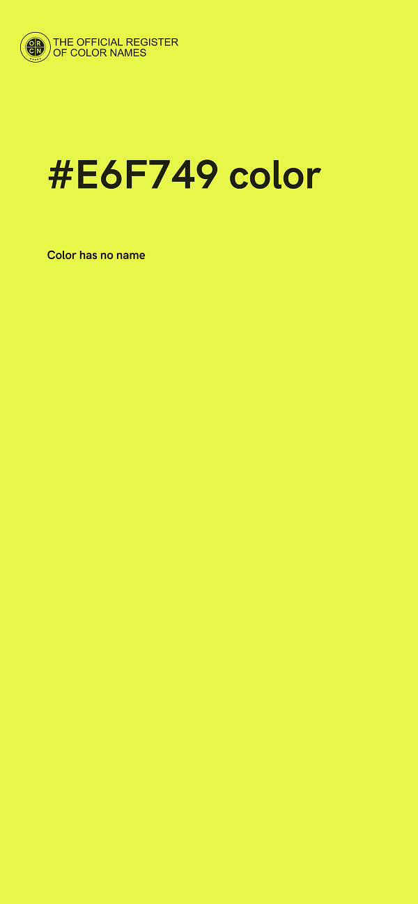 #E6F749 color image