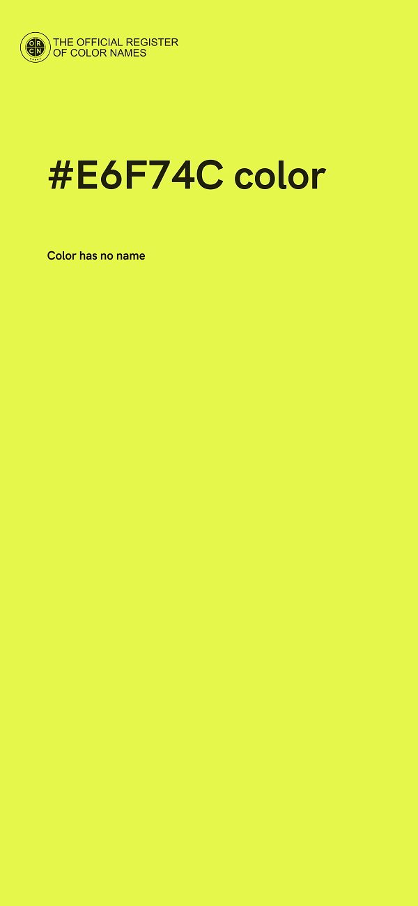 #E6F74C color image