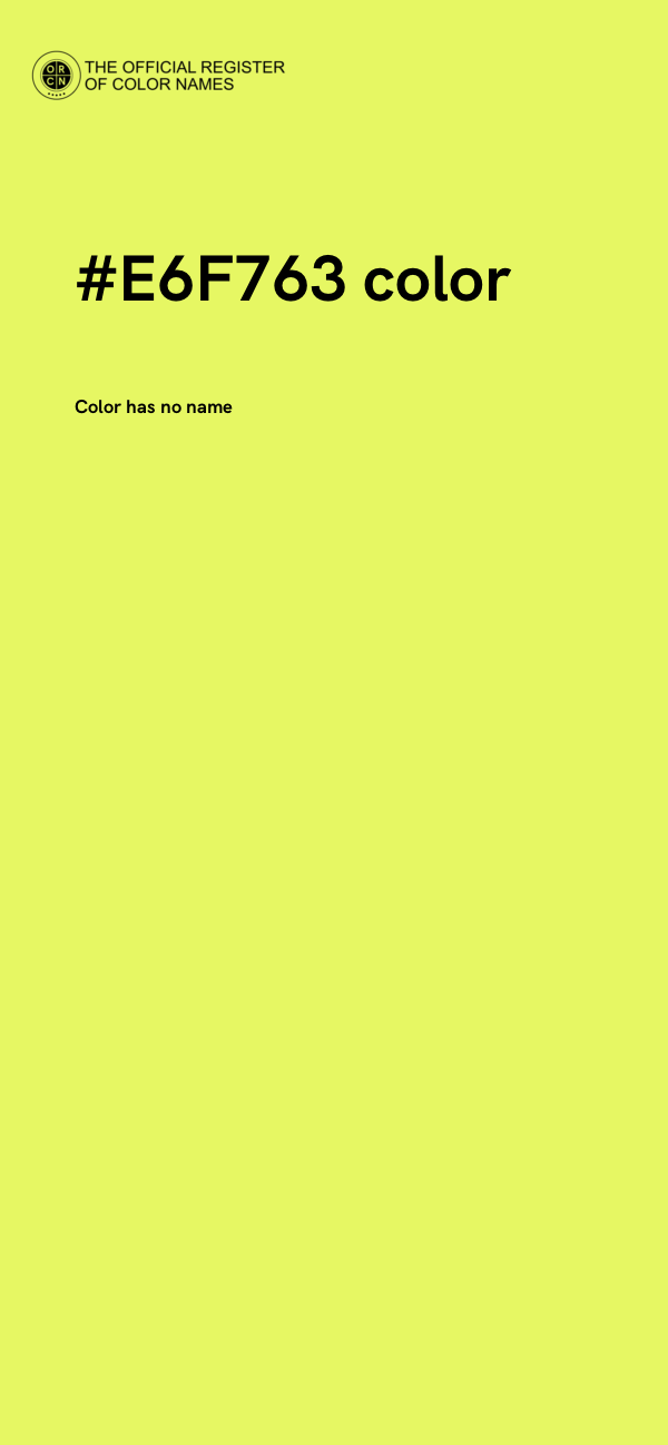 #E6F763 color image