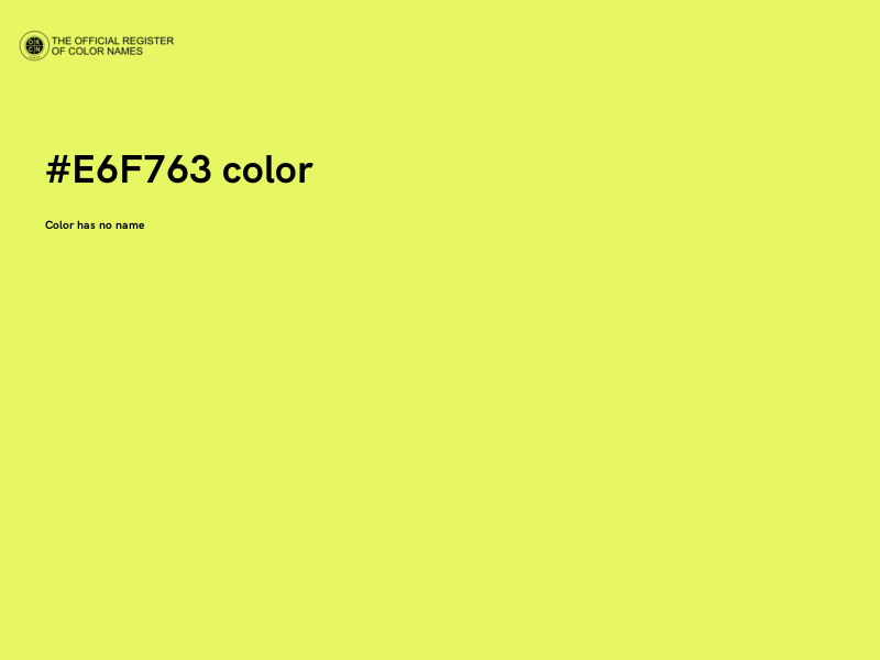 #E6F763 color image