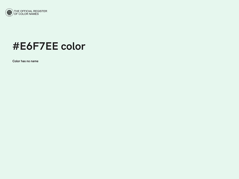 #E6F7EE color image