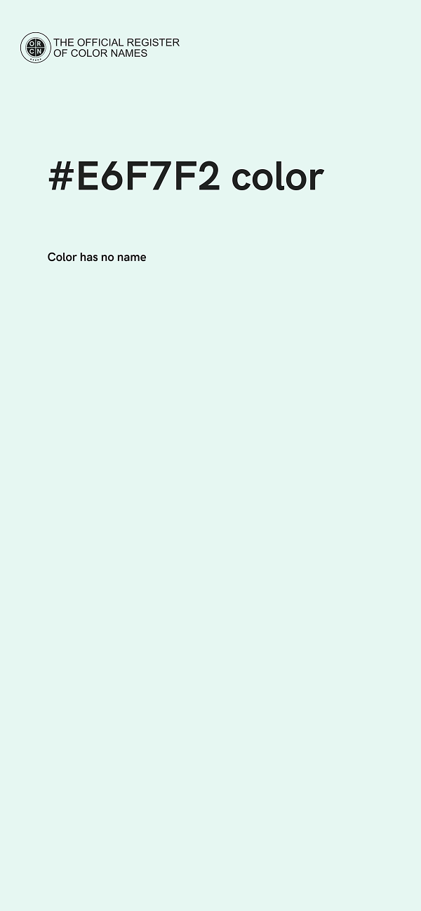 #E6F7F2 color image