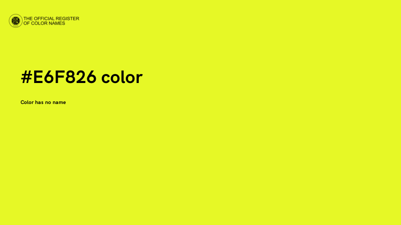 #E6F826 color image