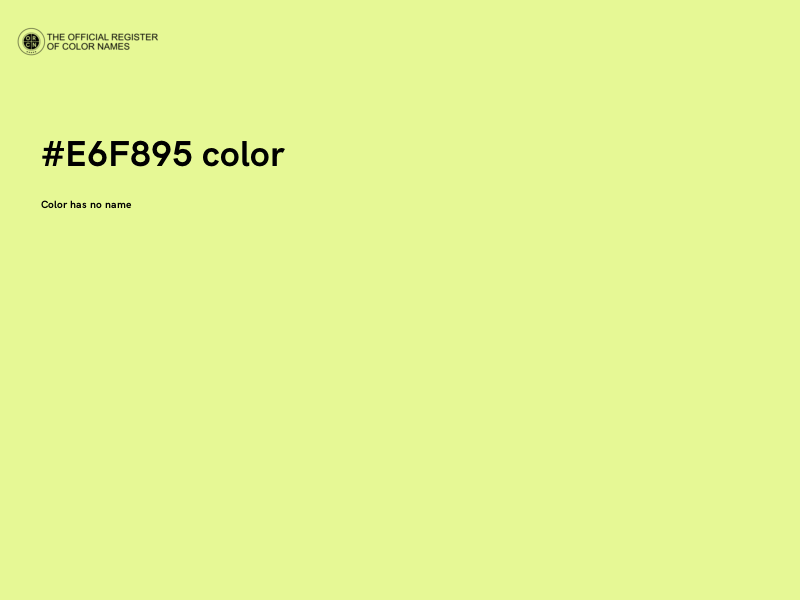 #E6F895 color image