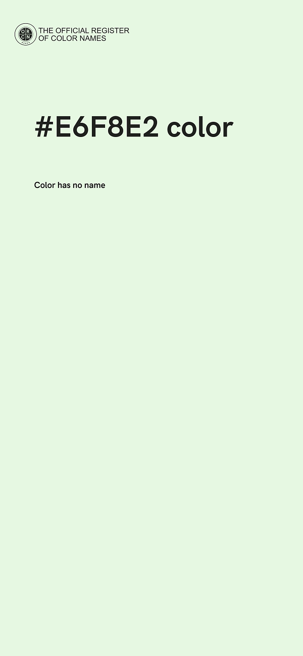 #E6F8E2 color image