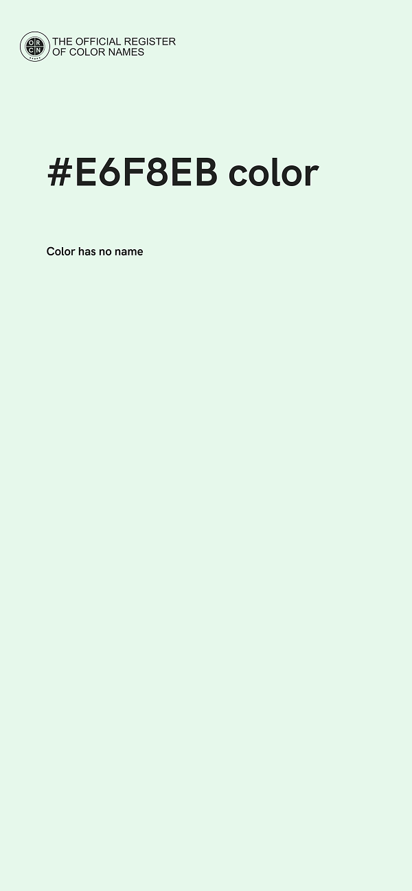 #E6F8EB color image