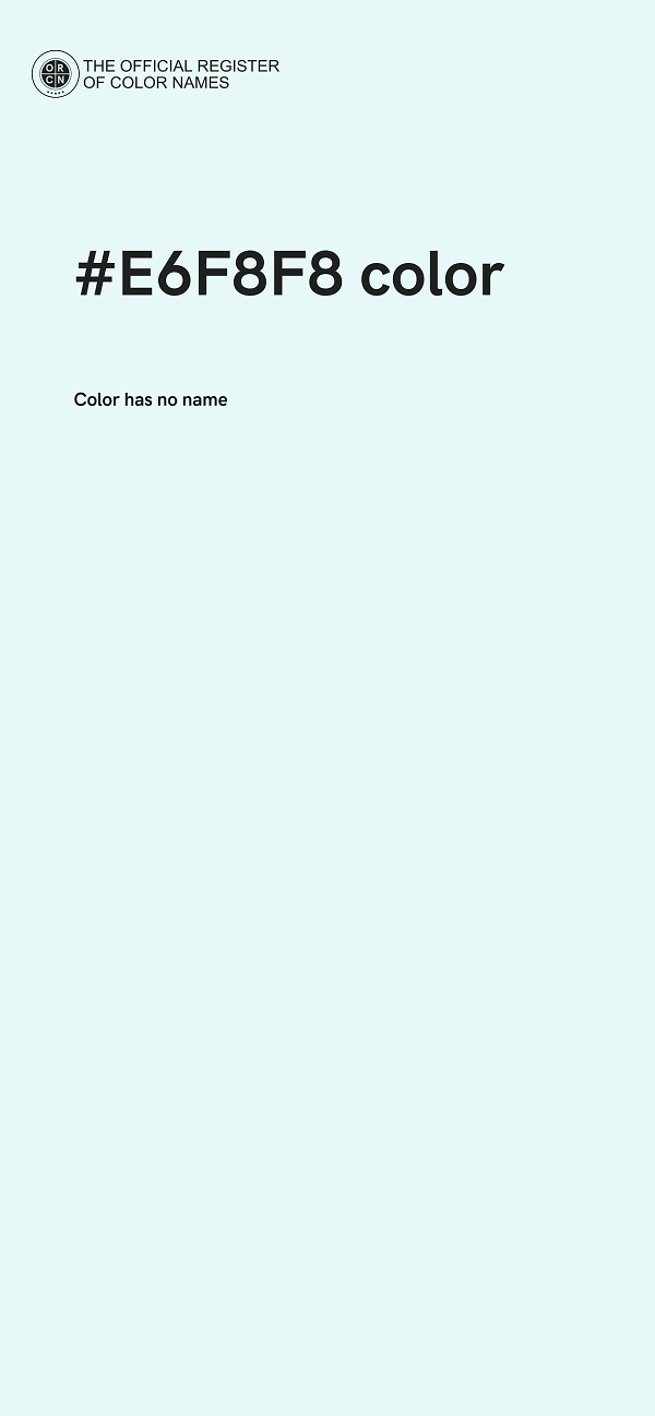 #E6F8F8 color image