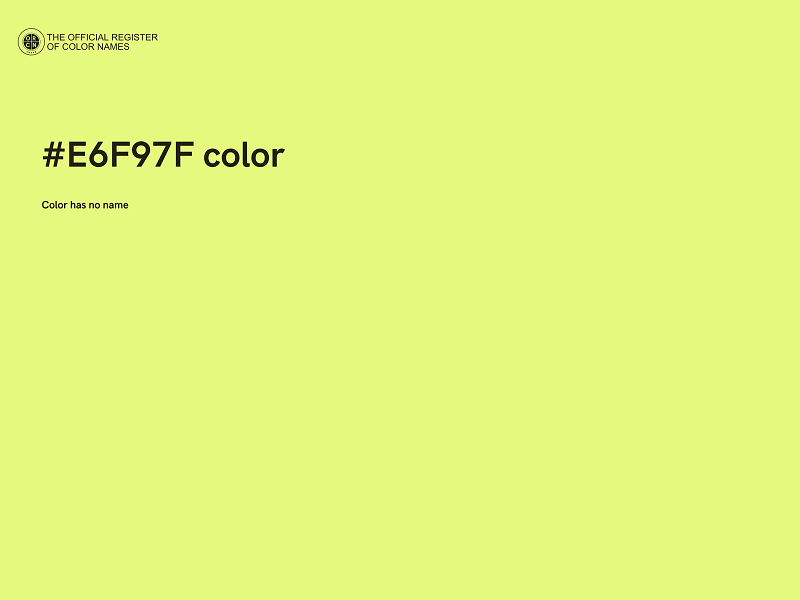 #E6F97F color image