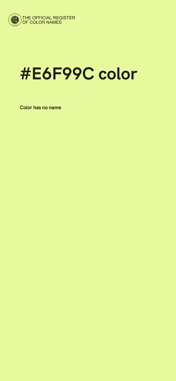 #E6F99C color image