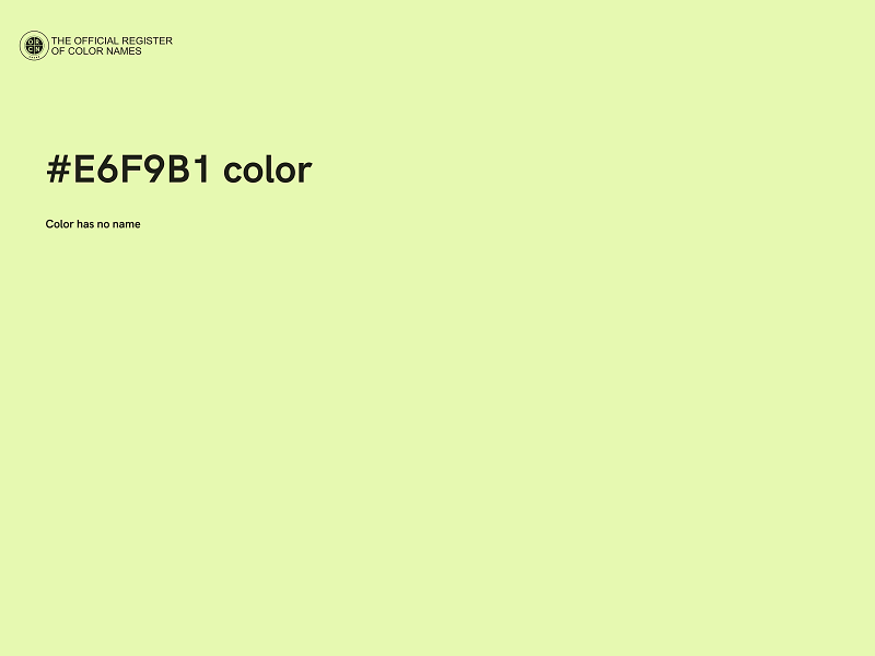 #E6F9B1 color image