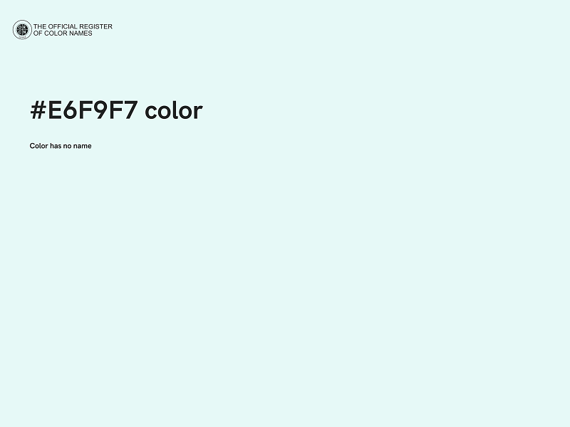 #E6F9F7 color image