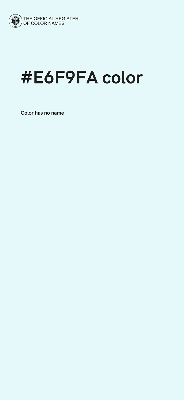 #E6F9FA color image