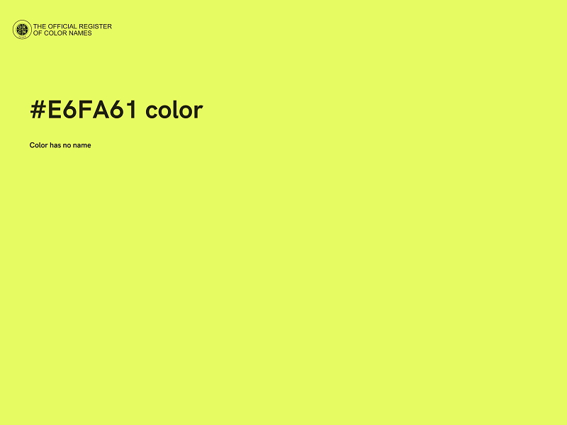 #E6FA61 color image