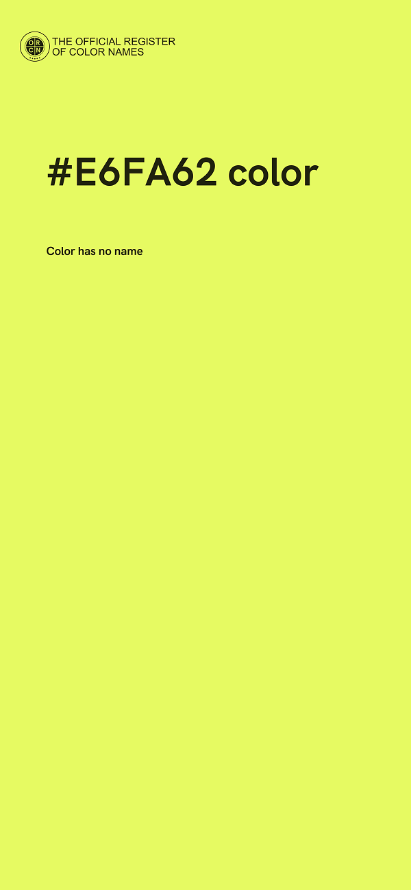 #E6FA62 color image