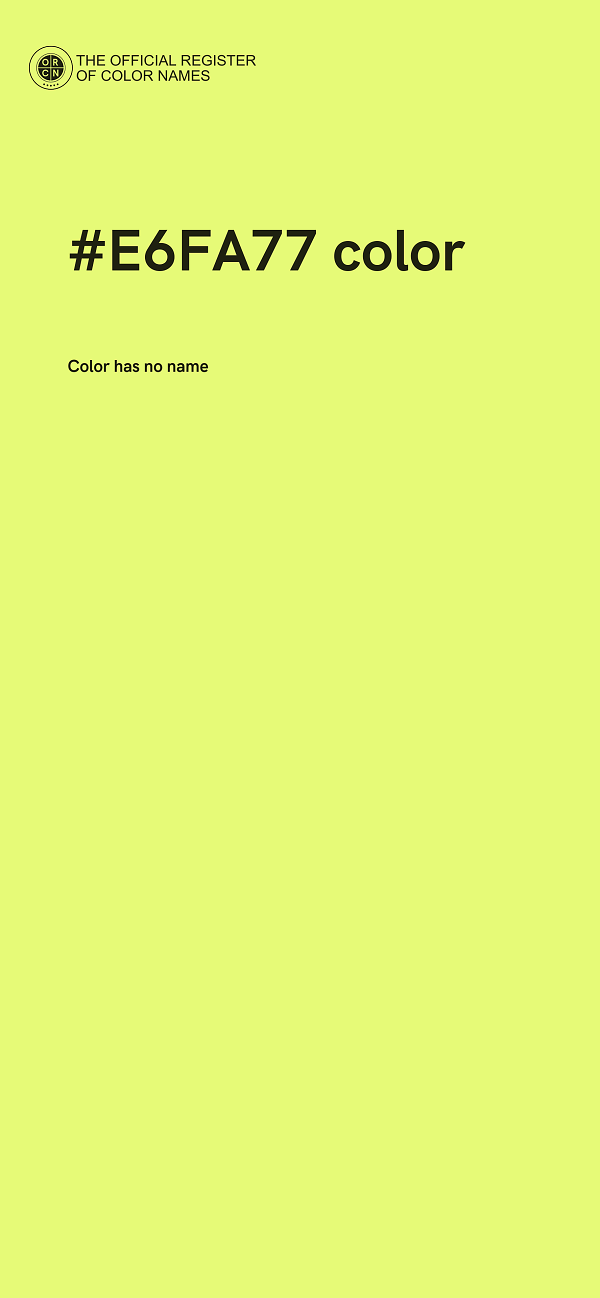 #E6FA77 color image