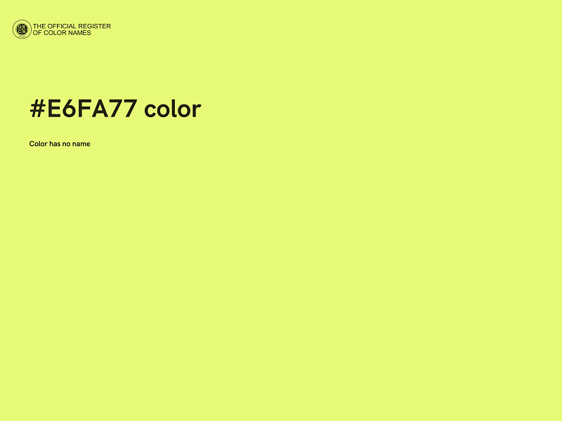 #E6FA77 color image