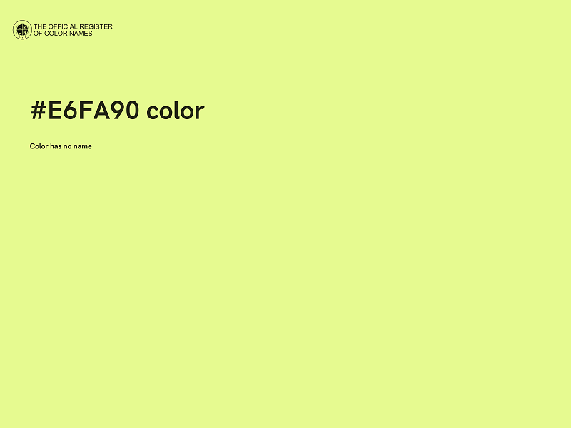#E6FA90 color image