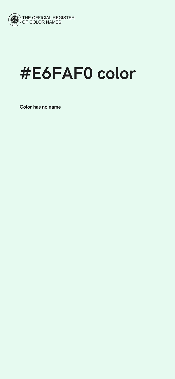 #E6FAF0 color image