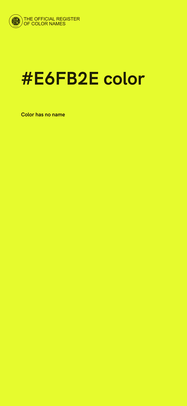 #E6FB2E color image