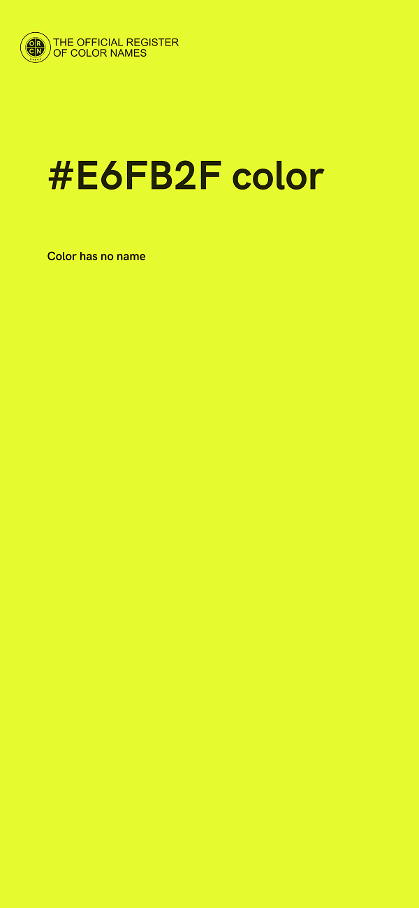 #E6FB2F color image