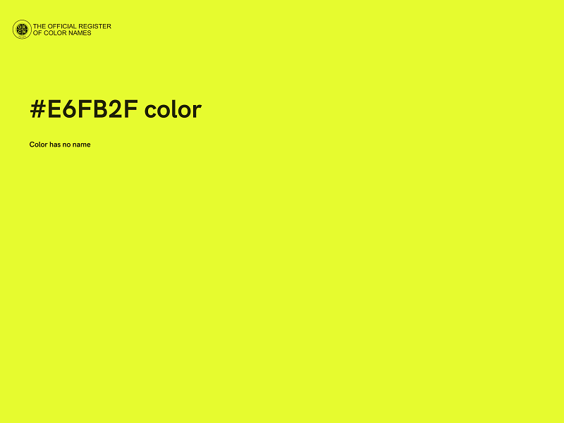 #E6FB2F color image