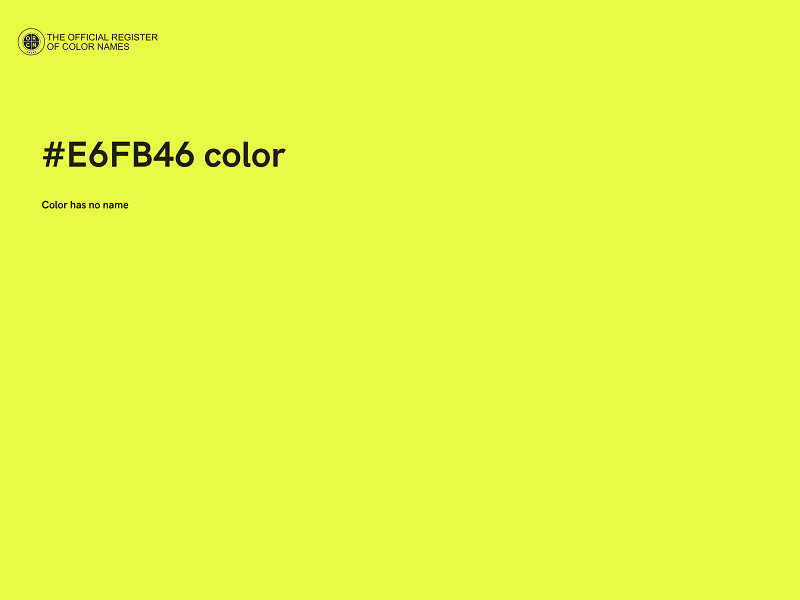 #E6FB46 color image