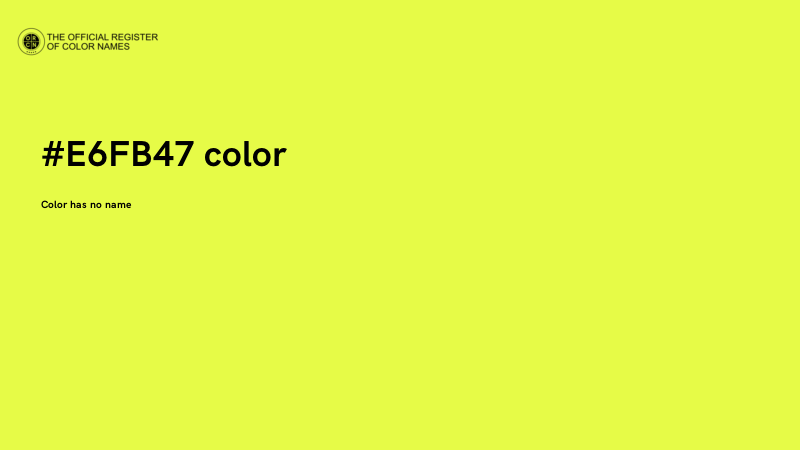 #E6FB47 color image