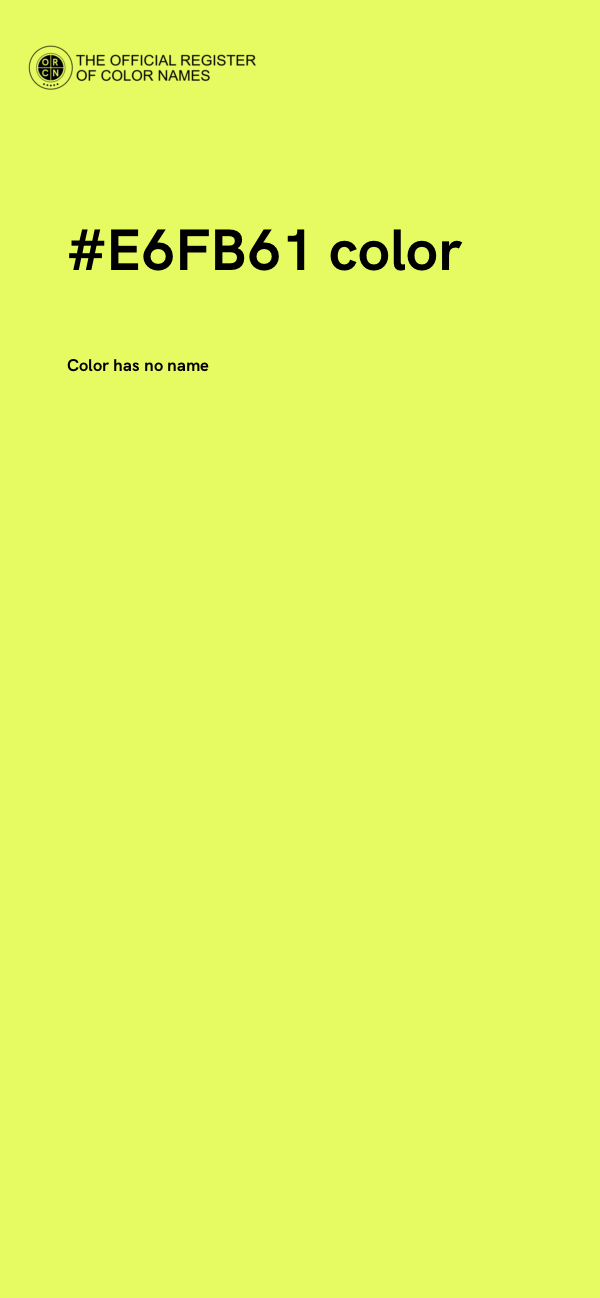 #E6FB61 color image