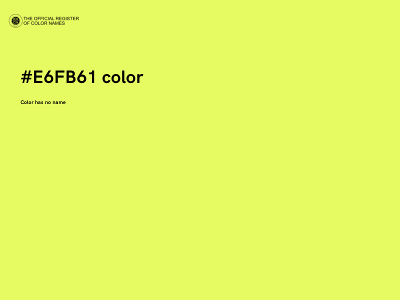 #E6FB61 color image