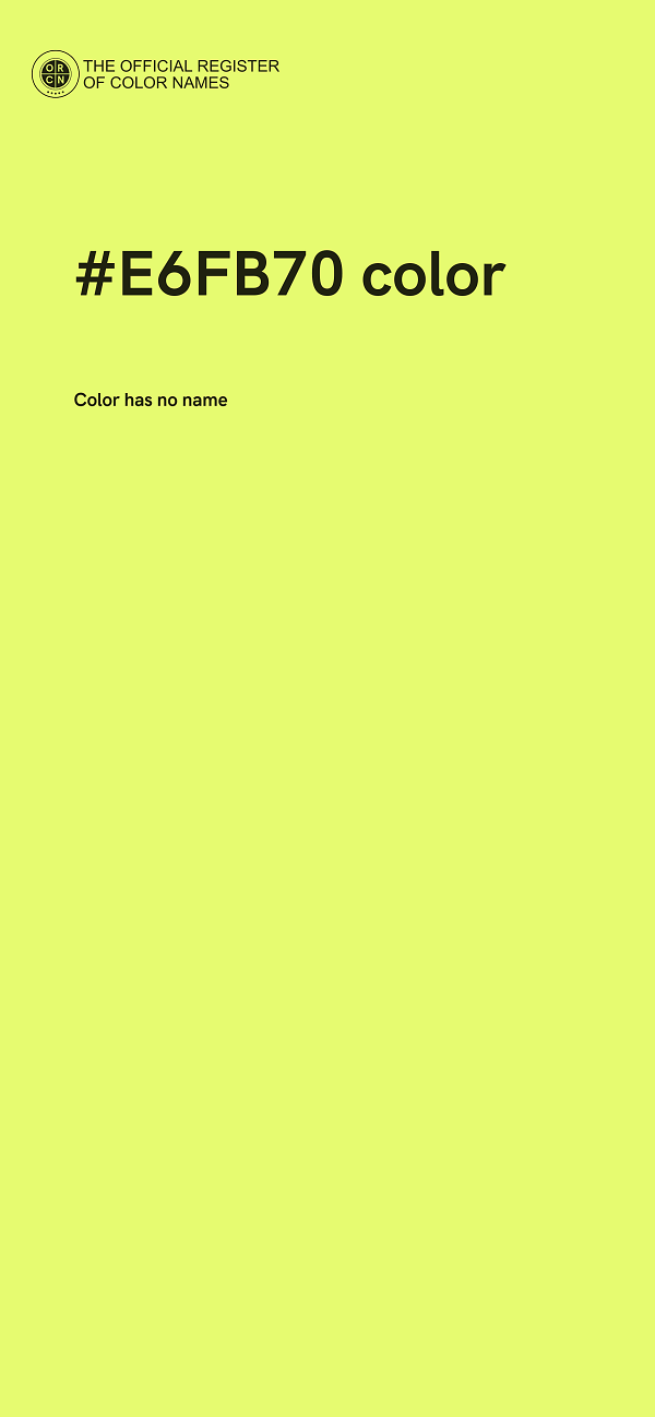 #E6FB70 color image