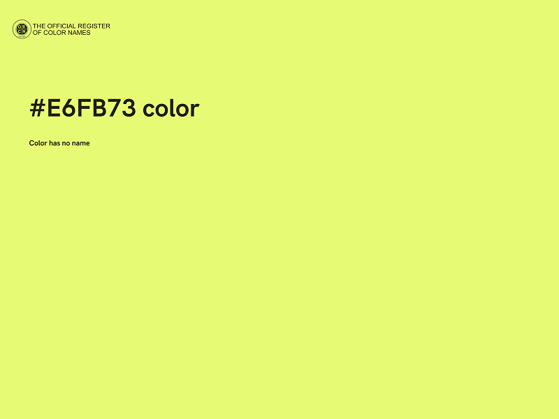 #E6FB73 color image