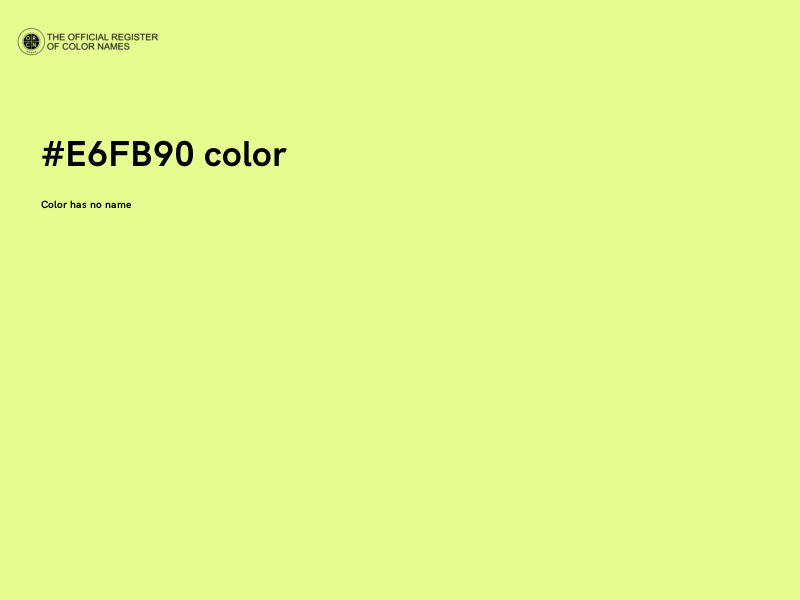 #E6FB90 color image