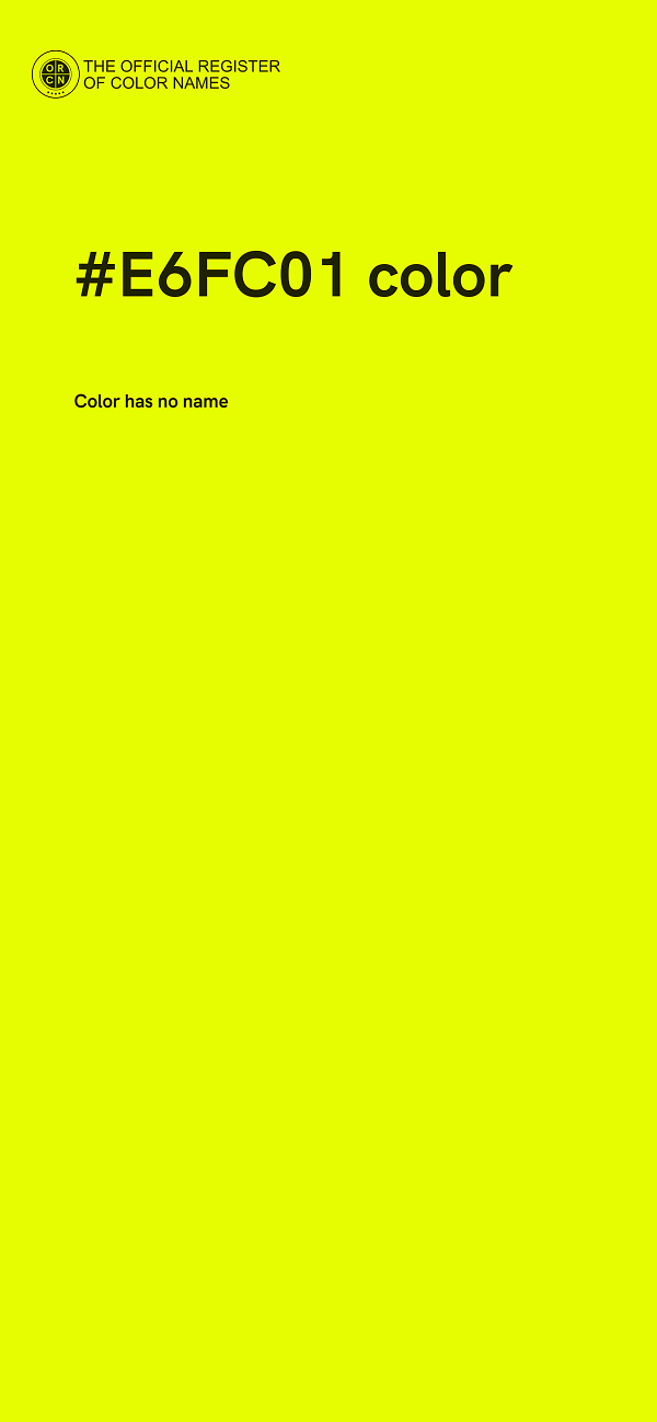 #E6FC01 color image