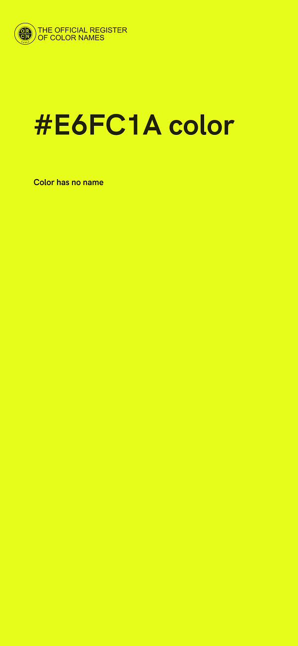 #E6FC1A color image