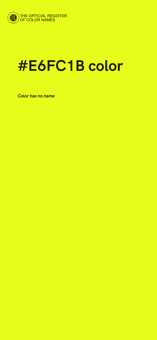 #E6FC1B color image