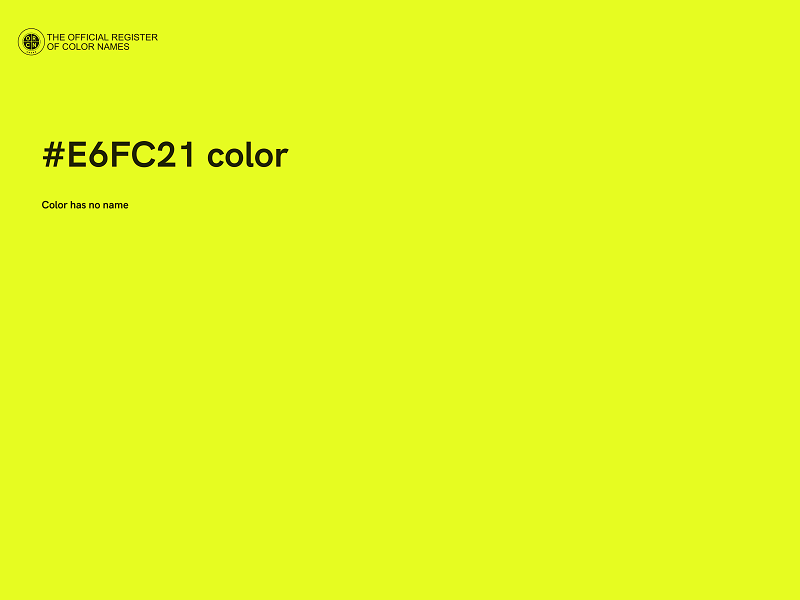 #E6FC21 color image