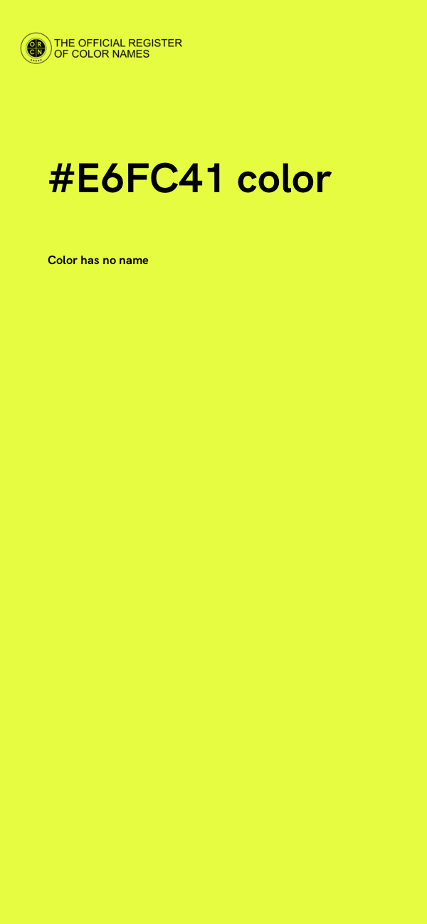 #E6FC41 color image