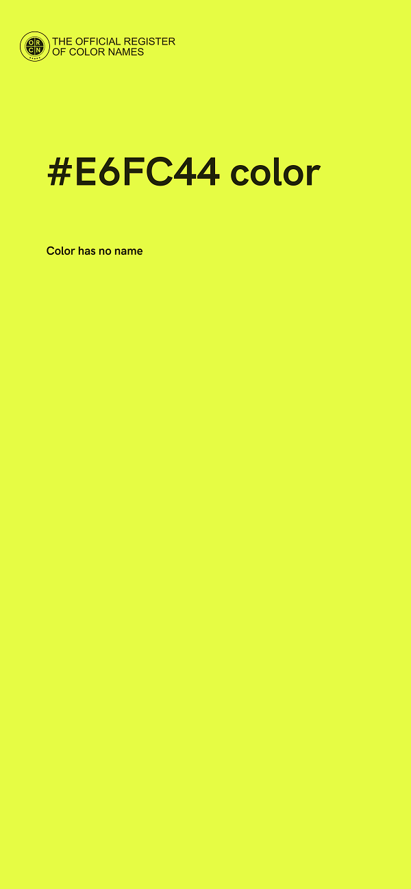 #E6FC44 color image