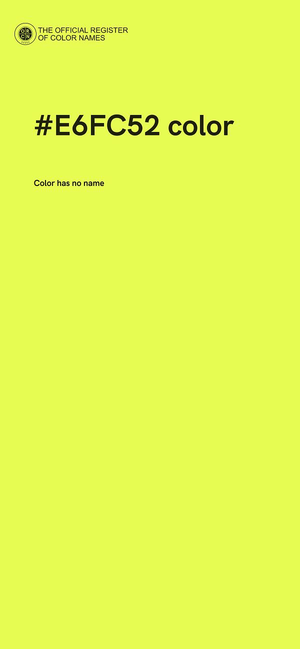 #E6FC52 color image