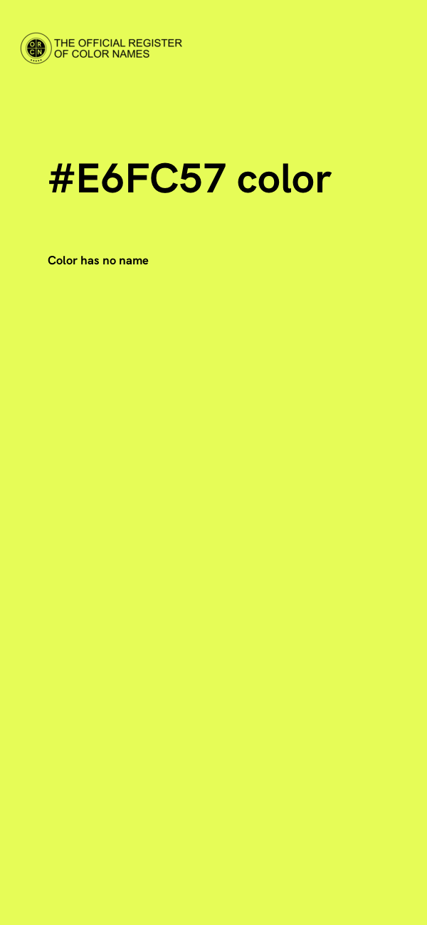#E6FC57 color image