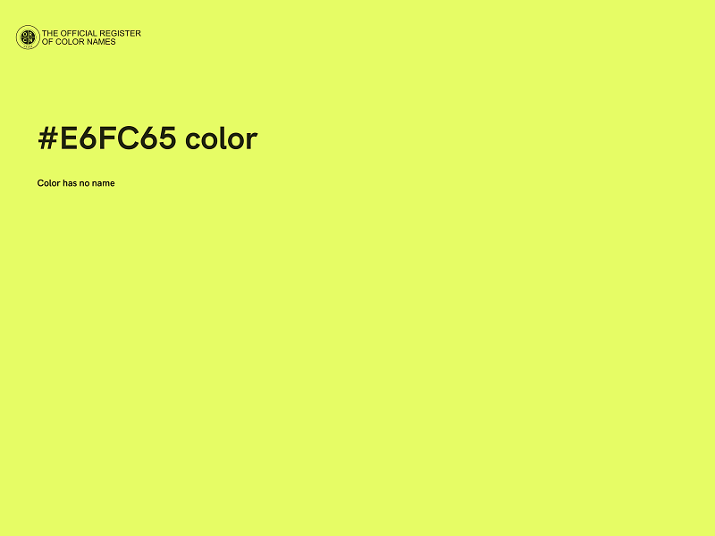 #E6FC65 color image