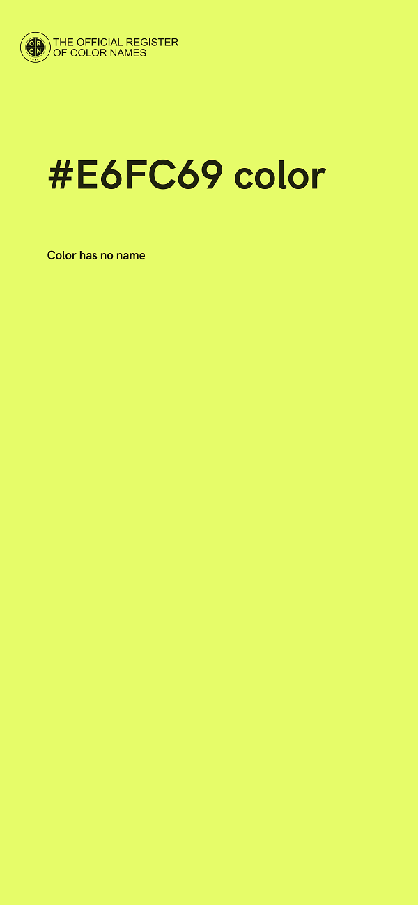 #E6FC69 color image