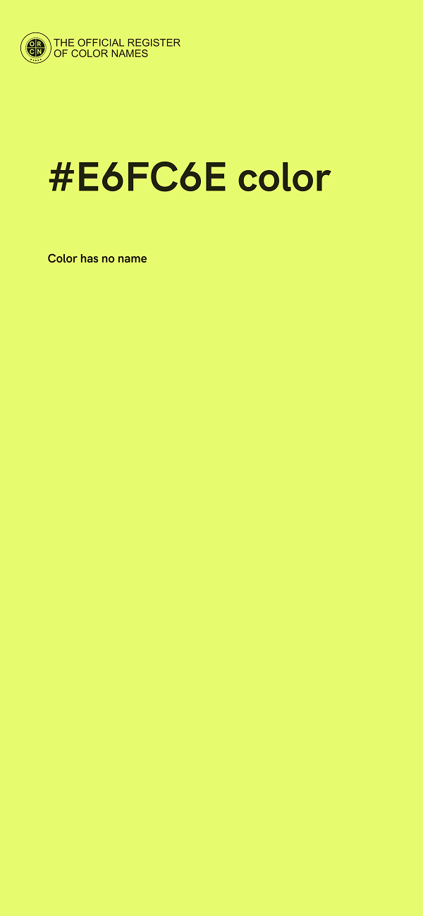 #E6FC6E color image