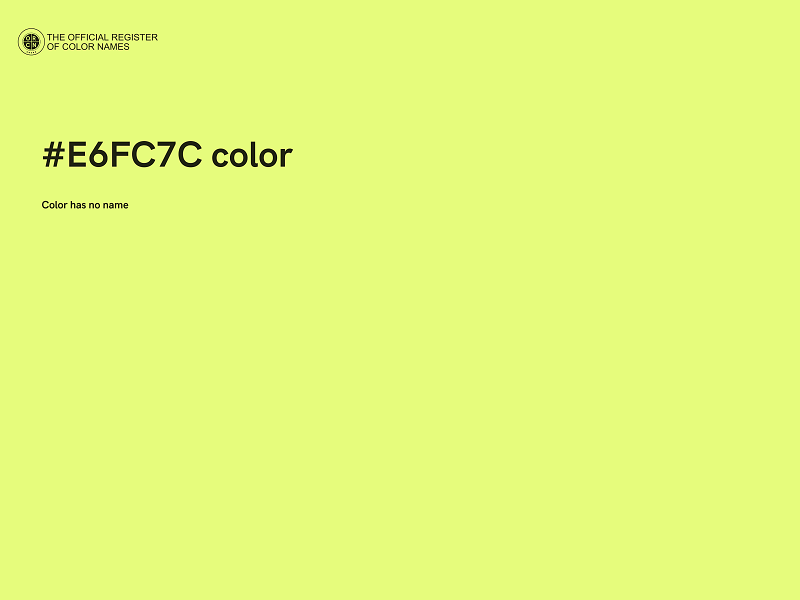 #E6FC7C color image