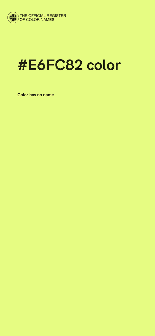 #E6FC82 color image