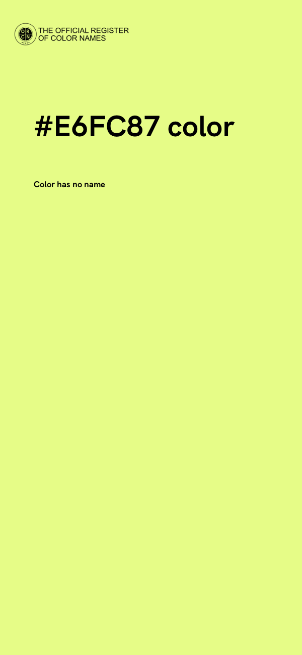 #E6FC87 color image