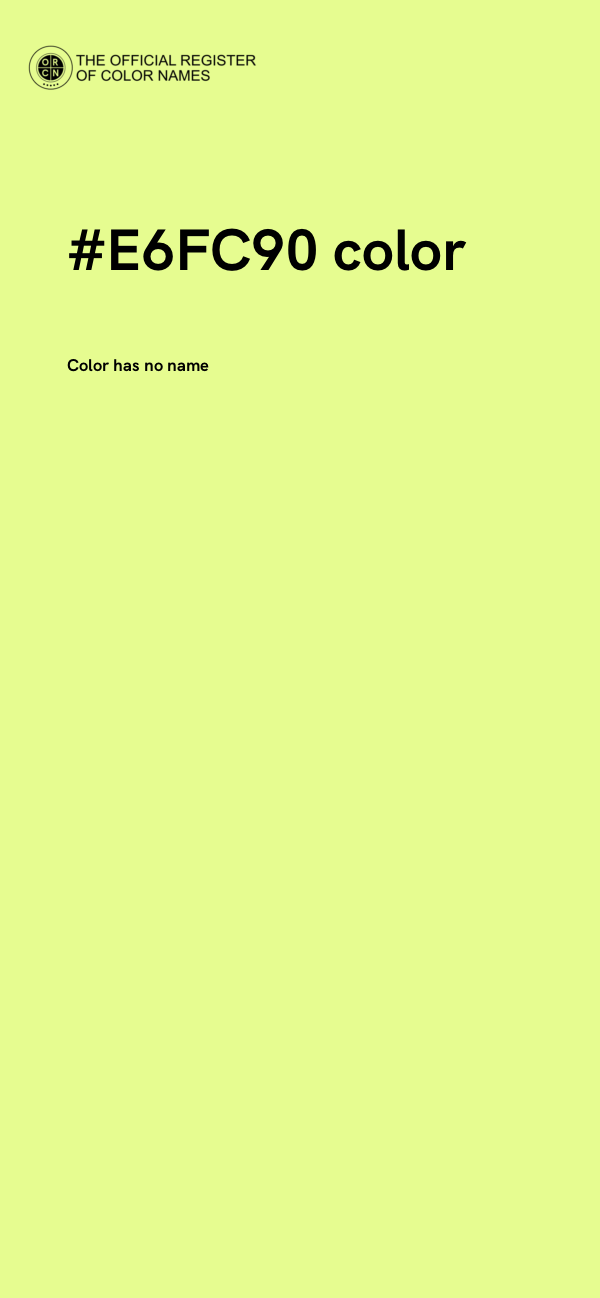 #E6FC90 color image