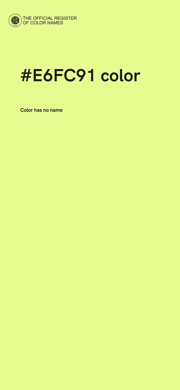 #E6FC91 color image
